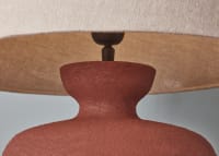 Dapple Ceramic Table Lamp - Large - Cinnamon Sticks Orange