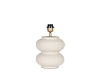 Double Scoop Ceramic Lamp - Medium - Sandcastle Beige