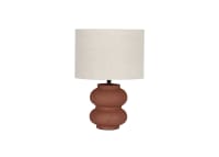 Double Scoop Ceramic Lamp - Small - Cinnamon Sticks Orange