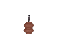 Double Scoop Ceramic Lamp - Small - Cinnamon Sticks Orange