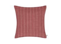 Stripey Stitch Linen Cushion  - 43x43 - Dusty Rose Pink
