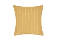 Stripey Stitch Linen Cushion  - 43x43 - Buffed Beeswax Yellow