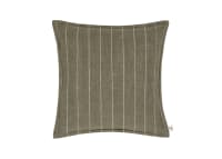 Stripey Stitch Linen Cushion  - 43x43 - Welly Boot Green