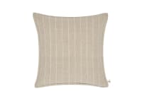 Stripey Stitch Linen Cushion  - 43x43 - Lost Truffle Taupe