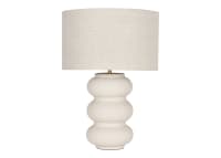 Triple Scoop Ceramic Lamp - Large - Sandcastle Beige