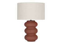 Triple Scoop Ceramic Lamp - Large - Cinnamon Sticks Orange