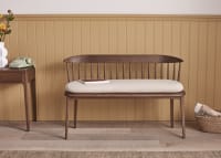 Drummer Bench in Dark Oak