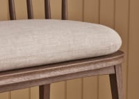 Drummer Bench in Dark Oak