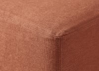 Bruges Footstool in Marmalade Clever Linen
