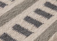 Laddery Wool Rug 300 x 400 cm in Deckchair Blue and Truffle Taupe