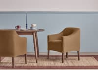Dapper Kitchen Chair in Burnt Sugar Clever Linen