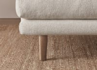 Jeffers Armchair in Whipped Cream White Boucle