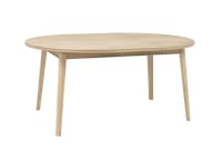 Parquet Pie Extending Dining Table - Standard - Whitewashed Oak