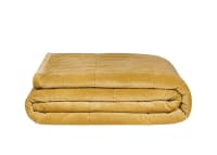 Dozer Velvet Quilt  - 230cm x 250cm - Butterscotch