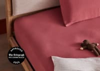 Lazy Linen Fitted Sheet - Superking - Raspberry Fool