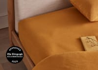 Lazy Linen Fitted Sheet - Superking - Butterscotch