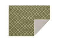 Crissy Crossy Wool Rug - 300cm x 400cm -  Stinging Nettle Green