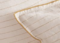 Widey Stripe Lazy Linen Set of 2 Pillowcases - Standard - Butterscotch