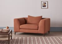 La Dolce Love Seat in Marmalade Clever Linen