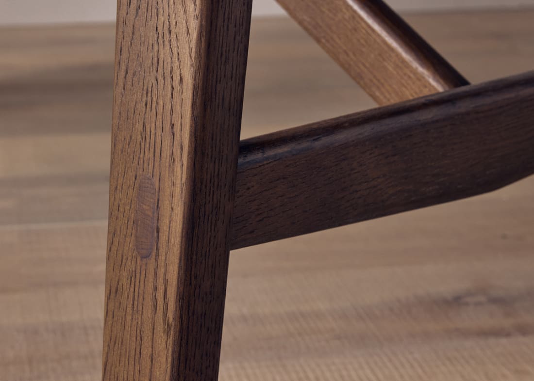 Barney Extending Kitchen Table in Dark Oak