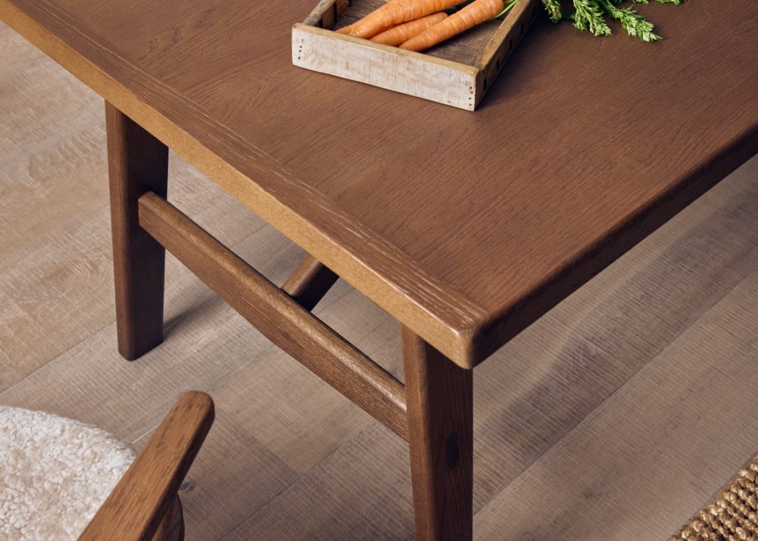 Barney Kitchen Table in Dark Oak