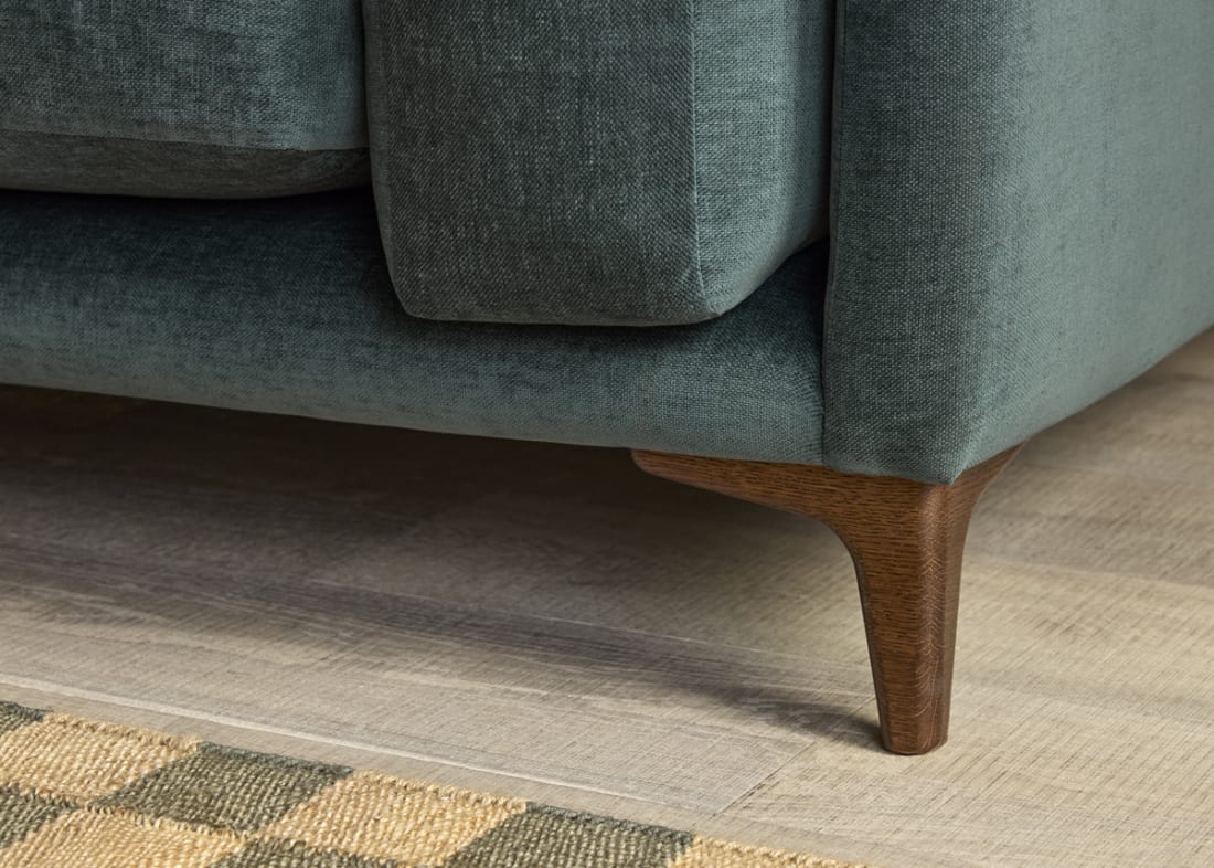 Basecamp Sofa in Sopping Seagrass Teal Chenille