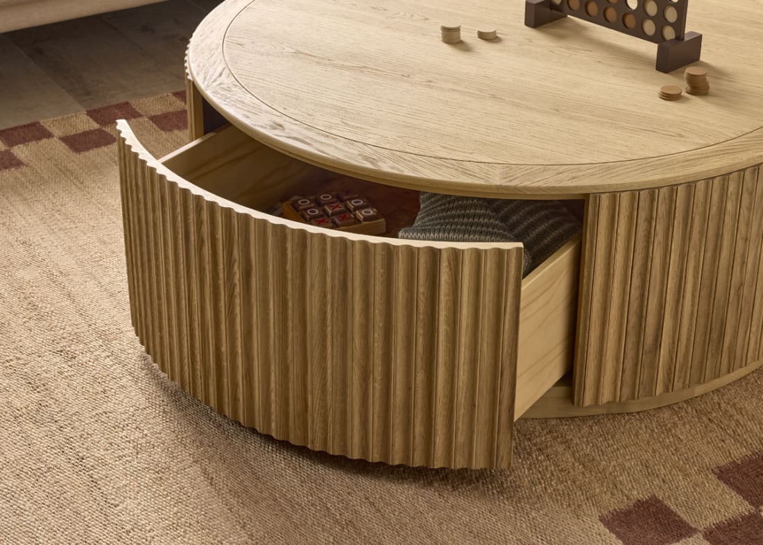 Big Bobbin Coffee Table in Light Oak