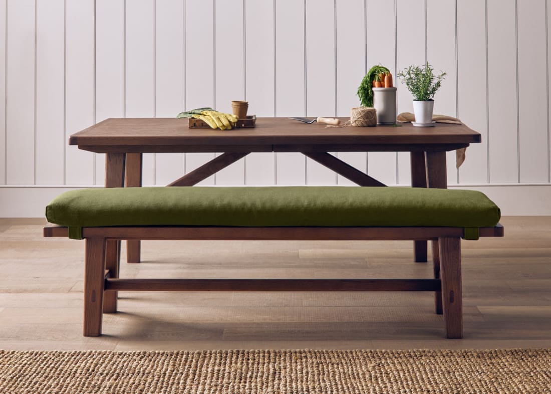 BUDGE BENCH DARK OAK 1