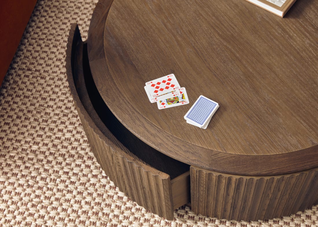 Big Bobbin Coffee Table in Dark Oak