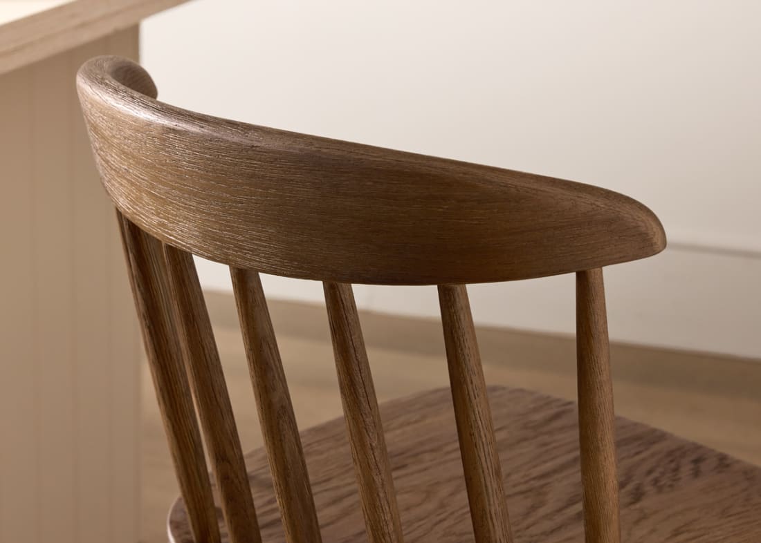 Drummer Kitchen Stool in Dark Oak