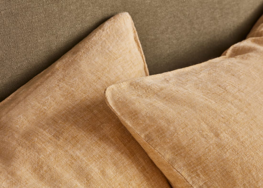 Lazy Linen Marle Set of 2 Pillowcases - Standard - Butterscotch Marle