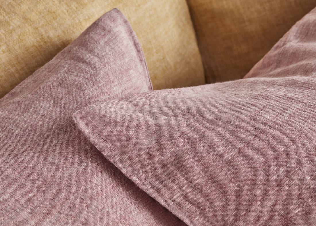 Lazy Linen Marle Set of 2 Pillowcases - Standard - Raspberry Fool Marle