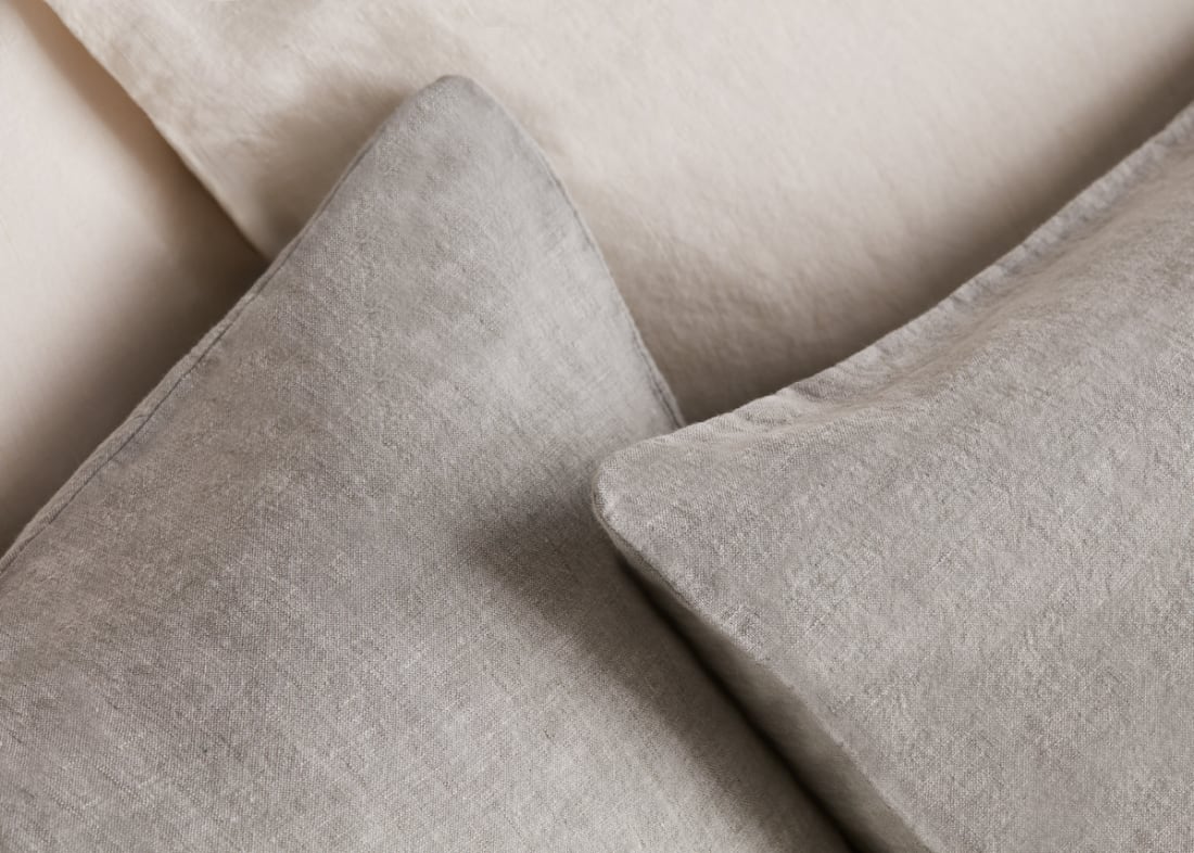 Lazy Linen Marle Set of 2 Pillowcases - Standard - Duck Pond Teal Marle