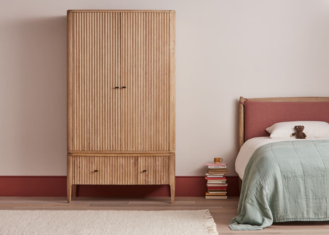 Heyday Wardrobe in Whitewashed Oak