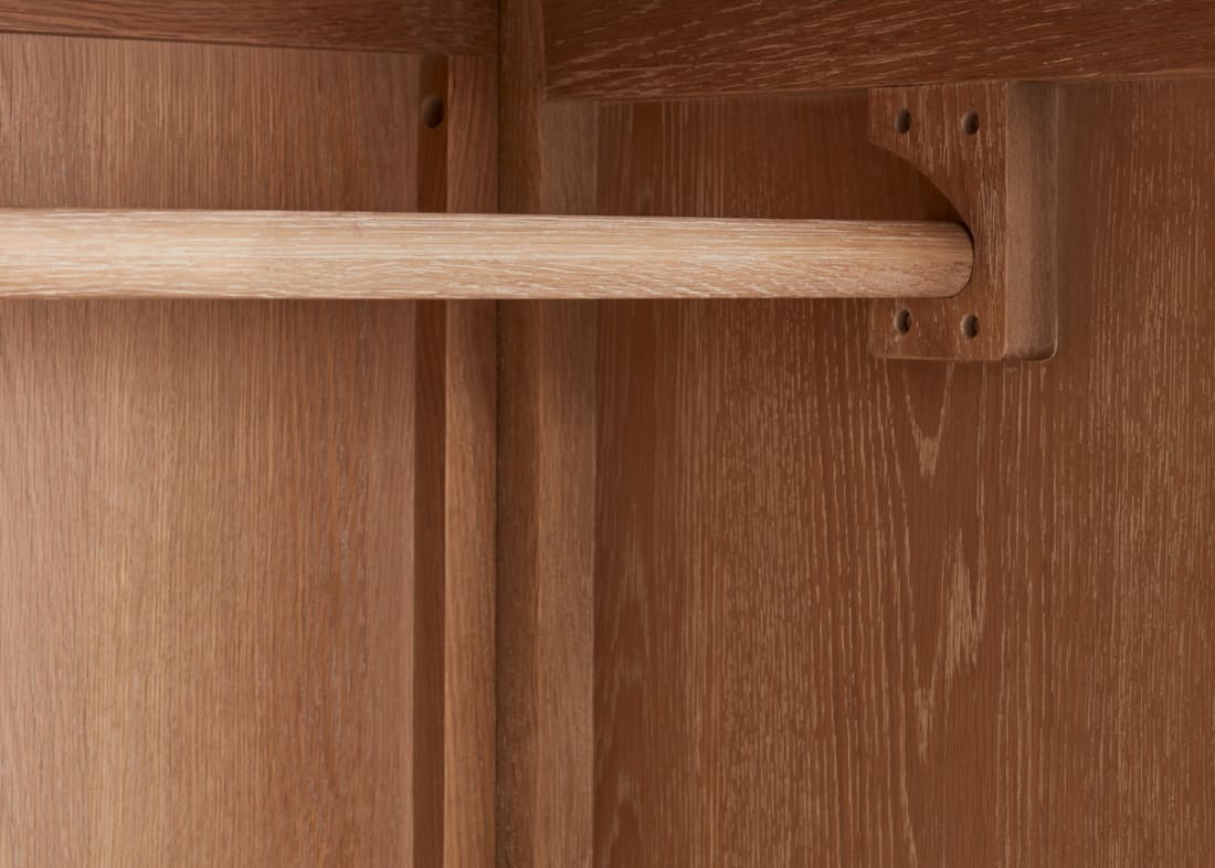 Heyday Wardrobe in Whitewashed Oak