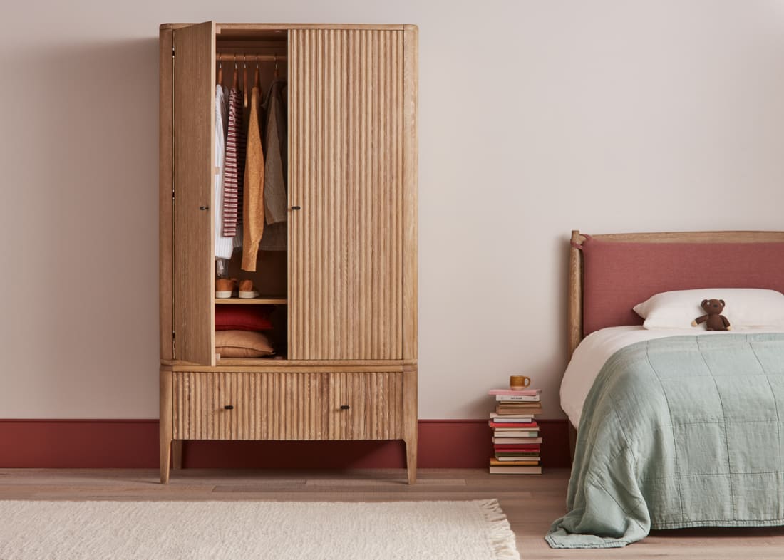 Heyday Wardrobe in Whitewashed Oak