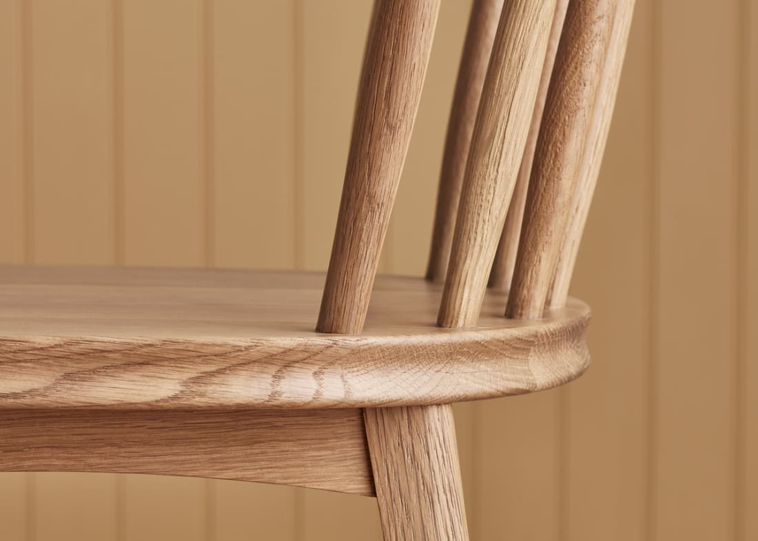 Pair of Drummer Kitchen Chairs in Light Oak