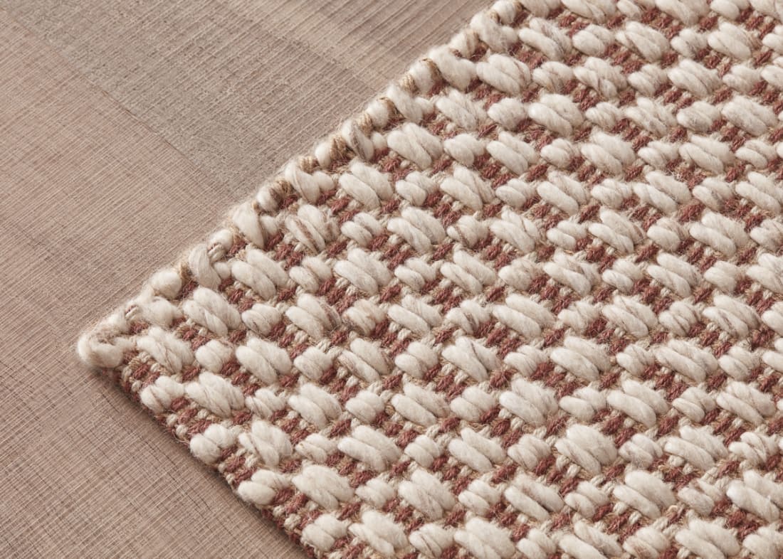 Barley Wool Rug - 300cm x 400cm - Conker Clash Brown