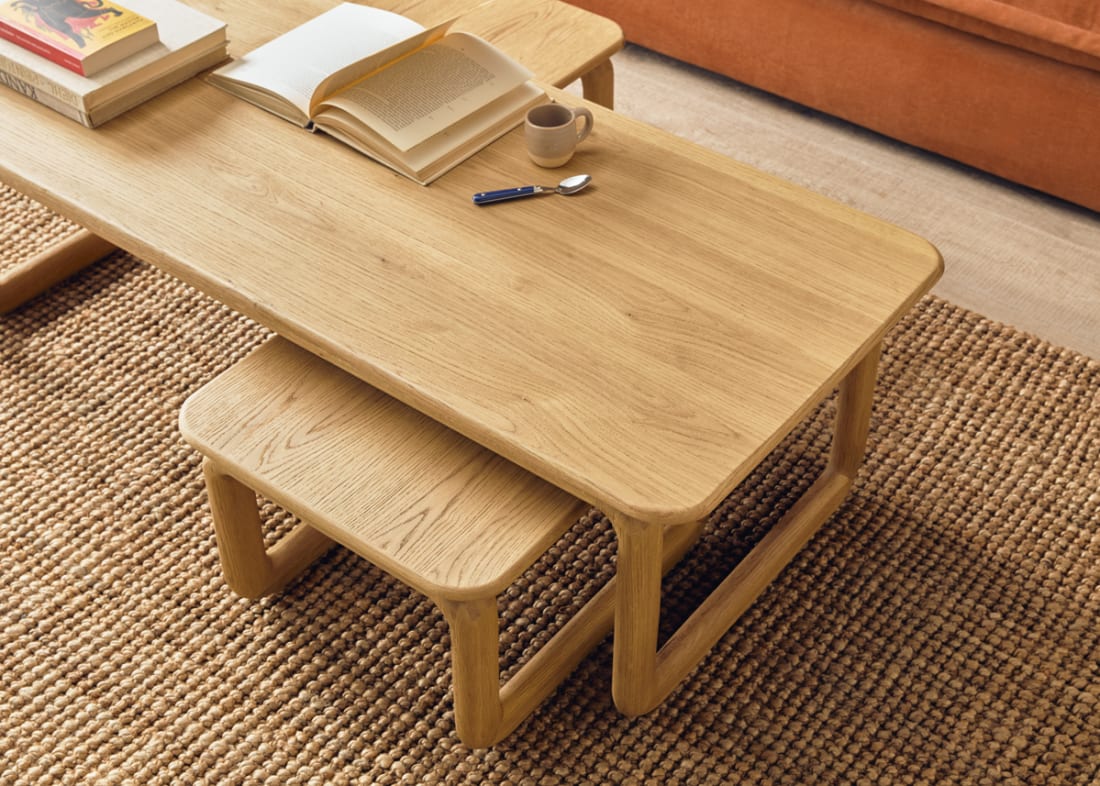 Nest Mates Coffee Table in Light Oak