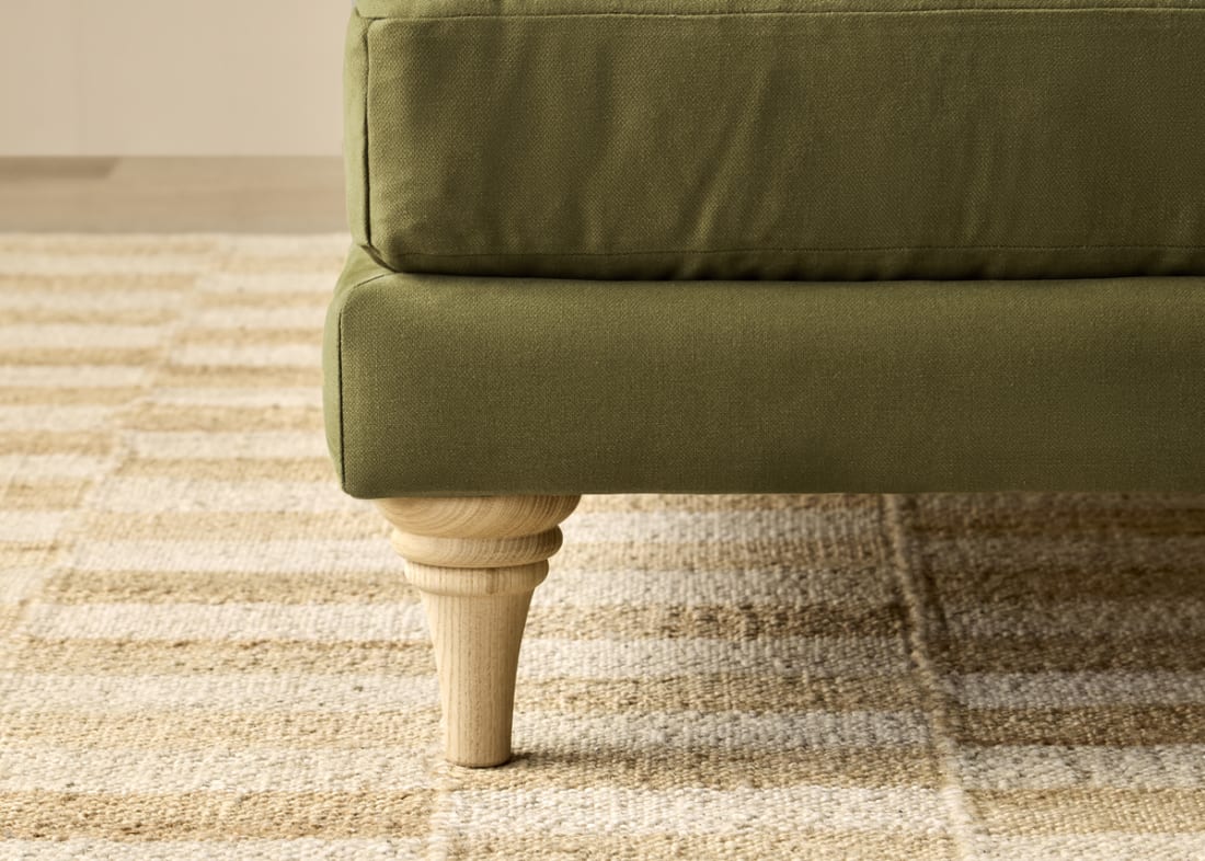 Smithy Sofa in Pressed Olives Green Twill