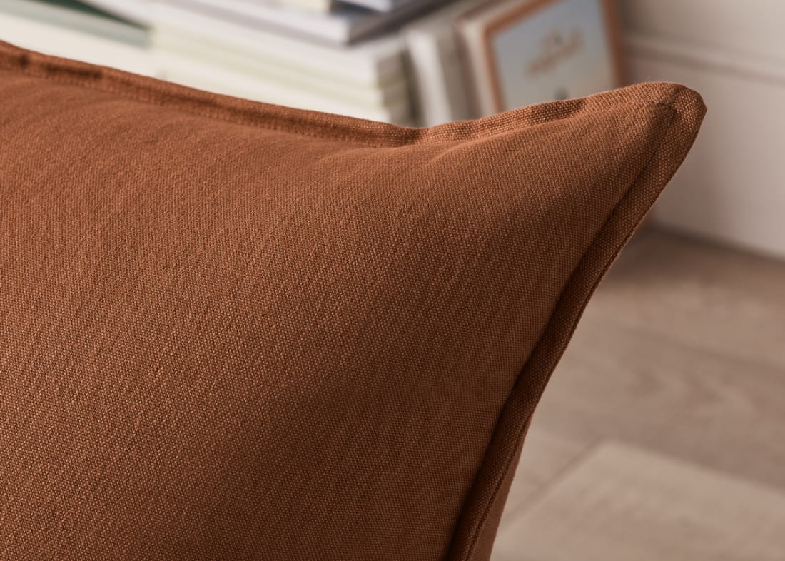 Soft Spot Accent Chair in Broken Pot Orange Linen