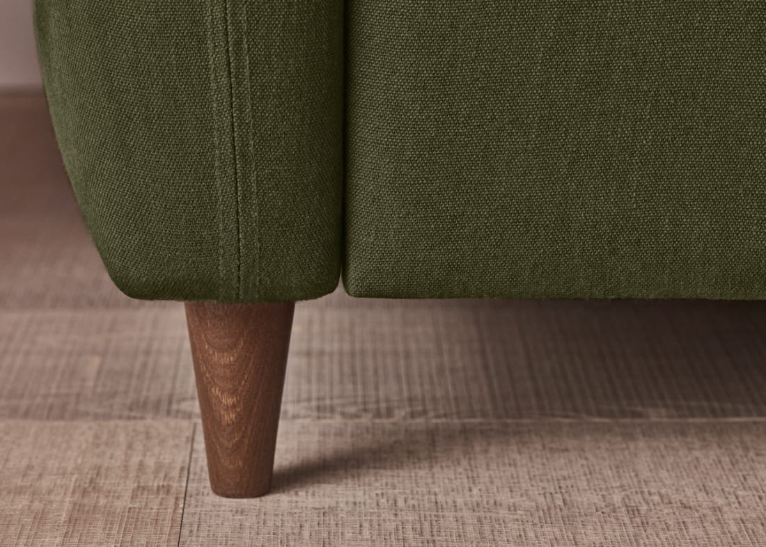 Squishmeister Sofa Bed in Waxed Jacket Green Linen