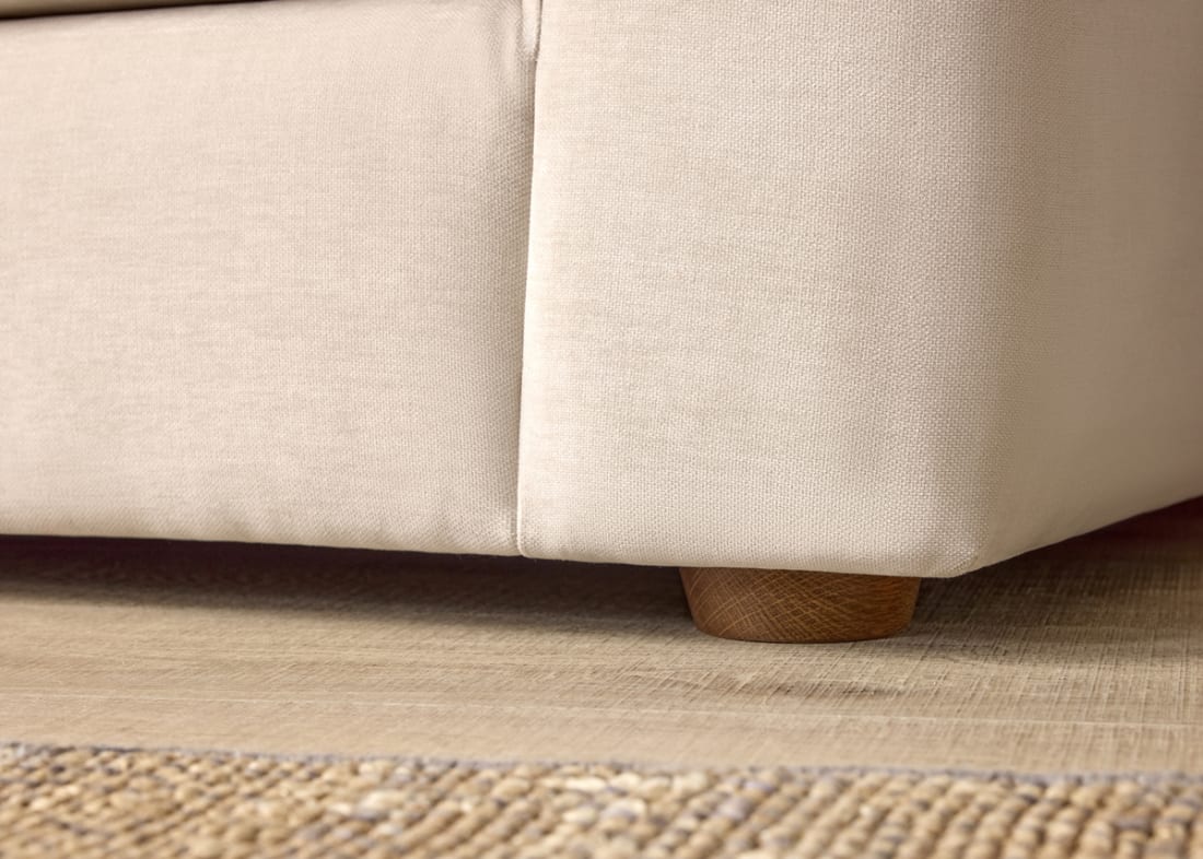 Weekender Love Seat in Egg Box Beige Chenille