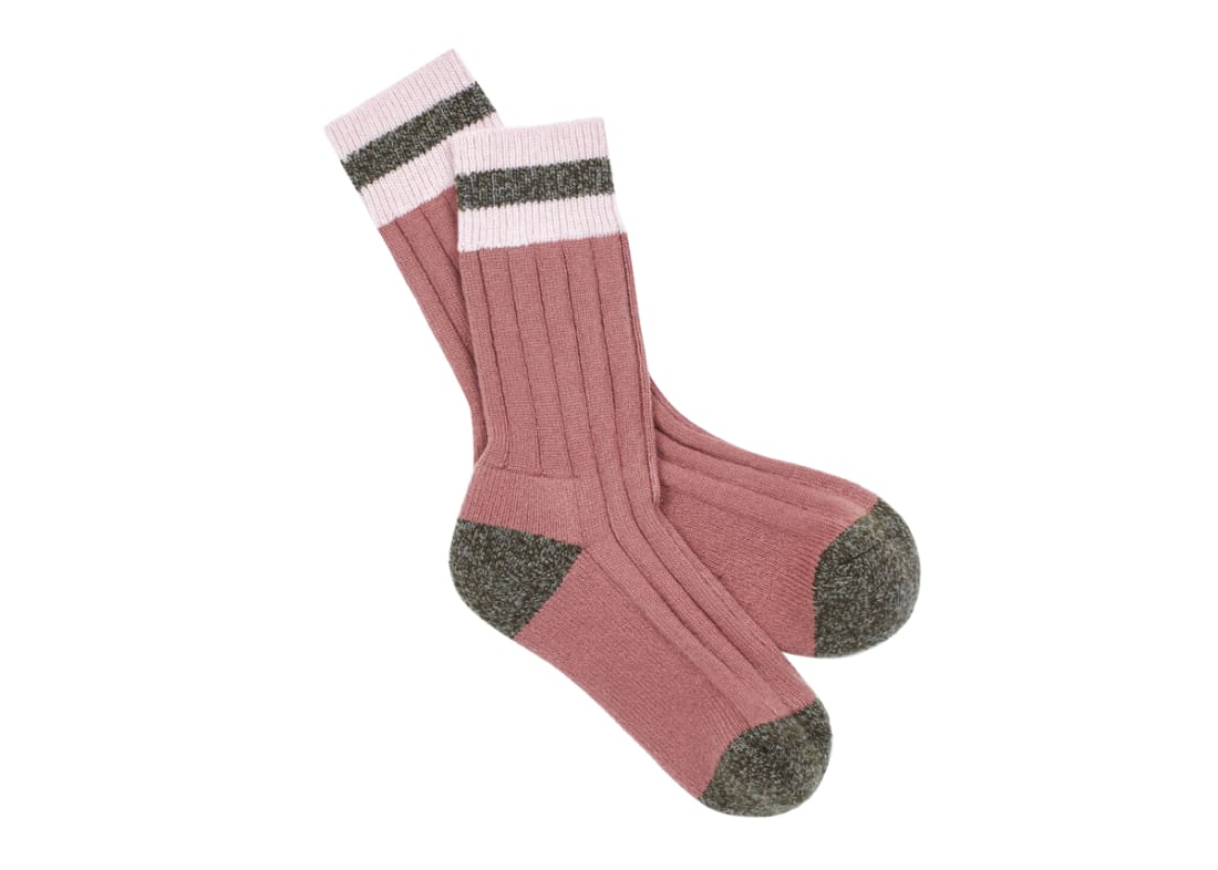Toastie Sock - Medium/ Large 7-11 - Rosewater and Pottery Pink