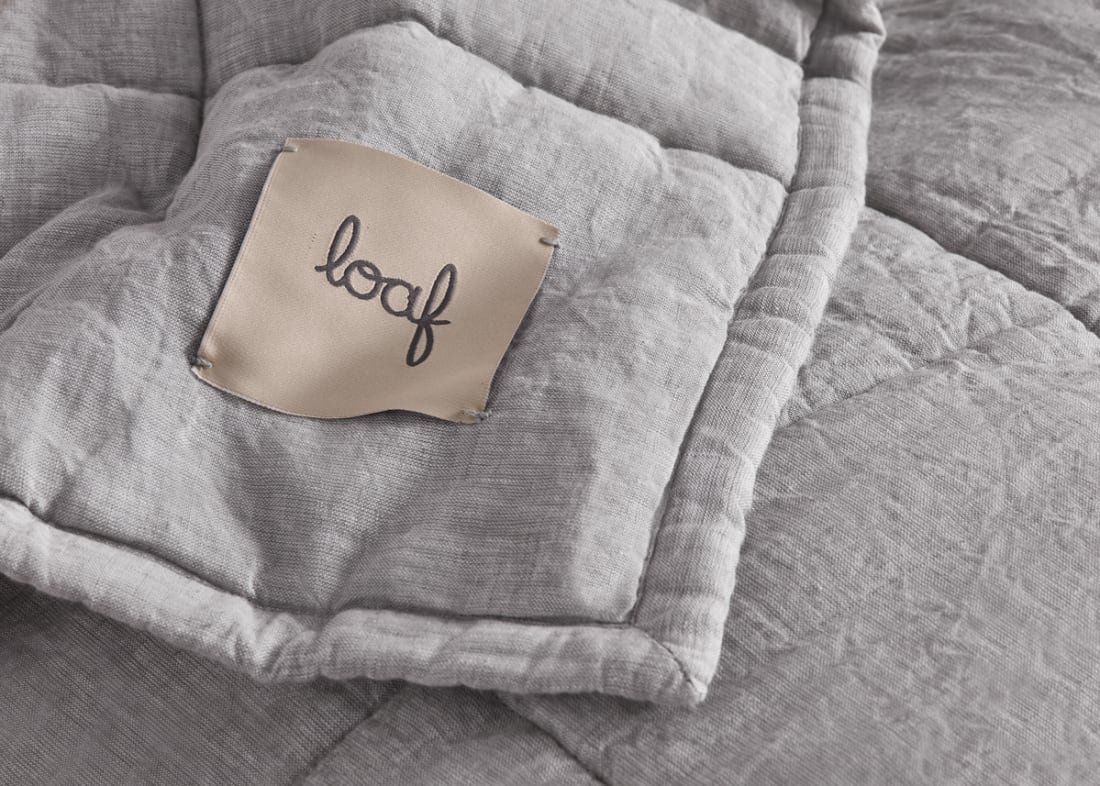 Marley Linen Quilt - 230cm x 250cm - Duck Pond Teal Marle