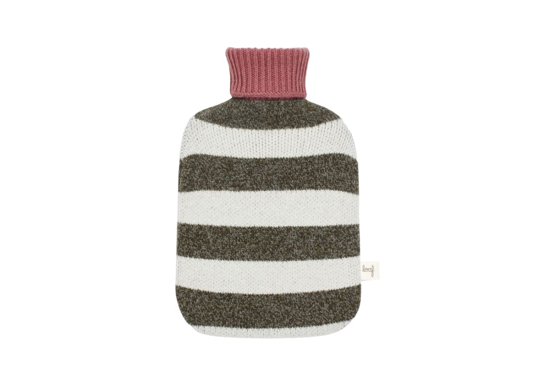 Huggins Hot Water Bottle - Standard - Welly Boot Green and Icing Sugar