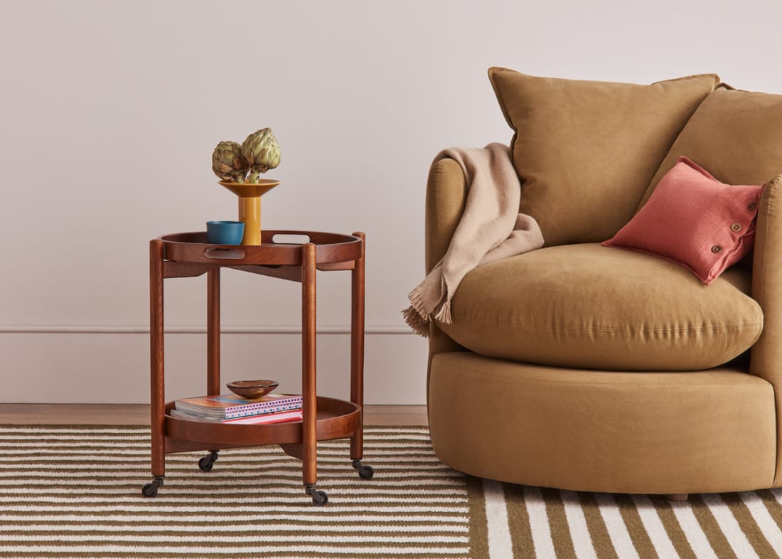 Meals on Wheels Side Table in Warm Ash