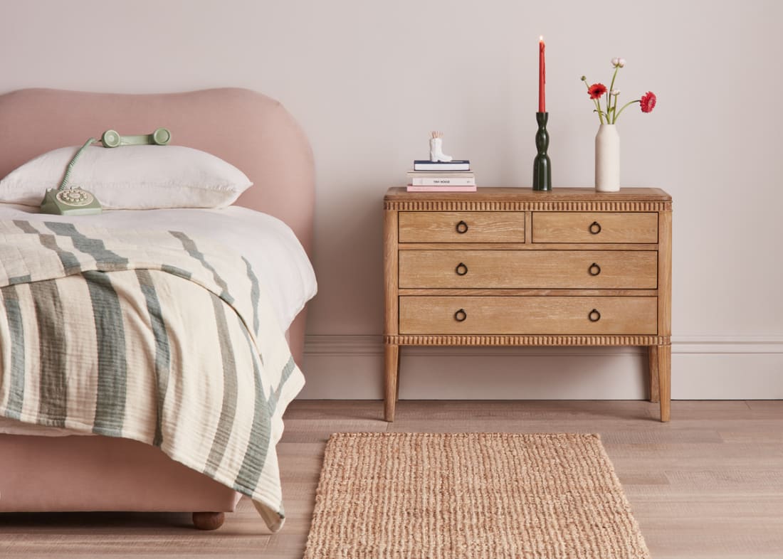 Rummage Chest of Drawers in Whitewashed Oak