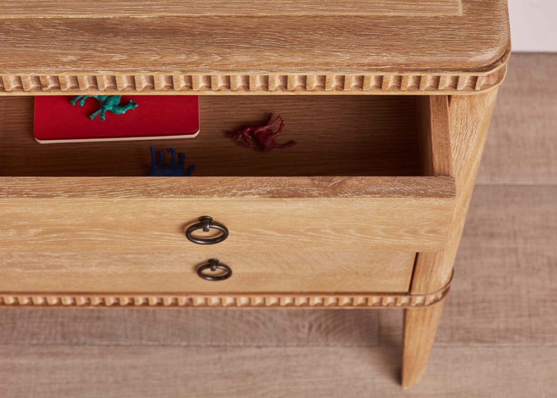 Rummage Chest of Drawers in Whitewashed Oak