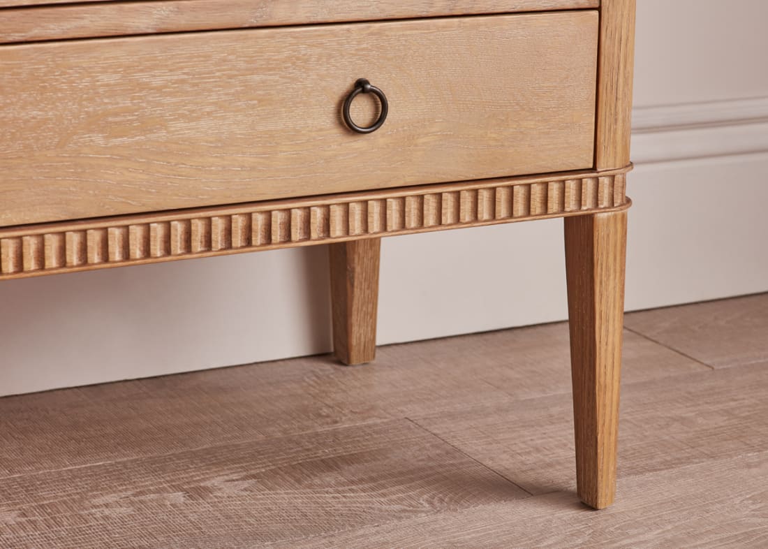 Rummage Chest of Drawers in Whitewashed Oak